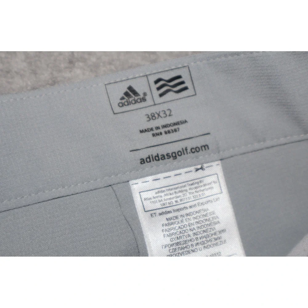 Adidas Golf Pants Men 38X31 Gray Adizero Lightweight Performance Polyester **